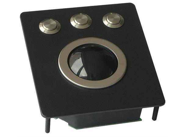 TBS50F2-BT1 sort ball, sort topplate 50mm rulleball, kompakt, combo P/S2 &USB 